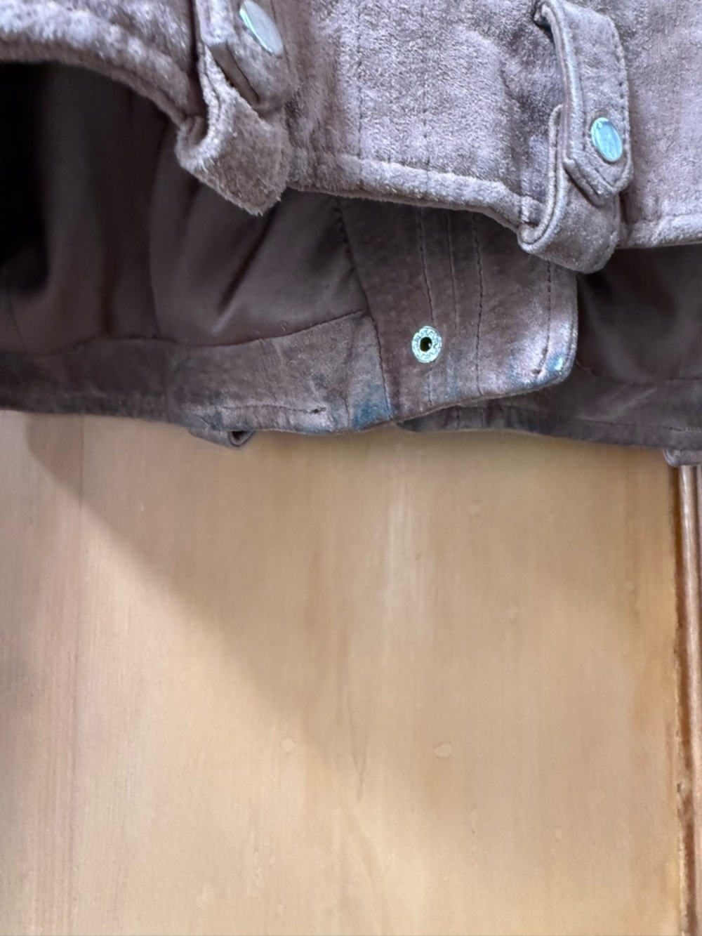 Blank NYC brown Suede Moto Jacket zippers edgy - Picture 6 of 10